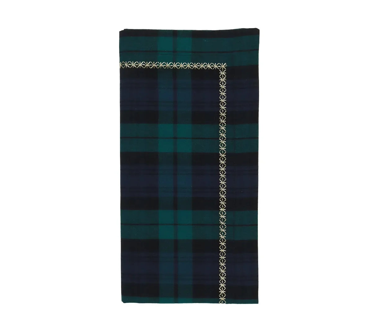 Watchplaid Blue/Green Napkin | Kim Seybert at Fig Linens and Home
