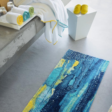 Abyss Bath Rug - Nereo Lagoon 302 Bathroom Rug - Habidecor at Fig Linens and Home 1