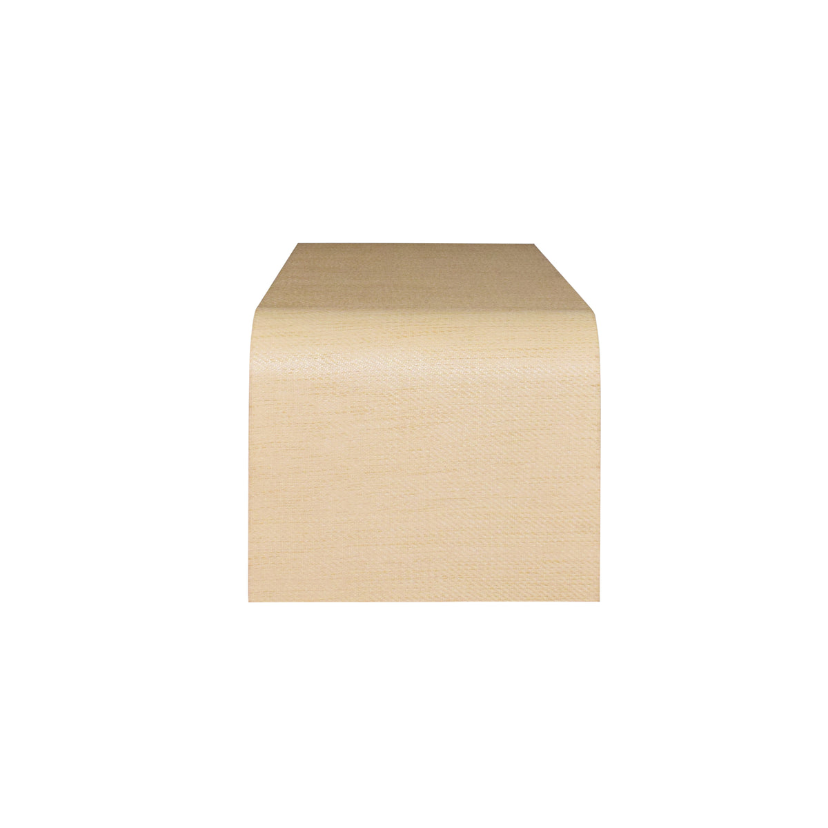 Newbury Natural Grasscloth Waterfall Coffee Table by Worlds Away at Fig Linens and Home - Side View