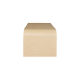 Newbury Natural Grasscloth Waterfall Coffee Table by Worlds Away at Fig Linens and Home - Side View