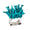 Amalfi Napkin Ring in Turquoise, Set of 4 in a Gift Box by Kim Seybert at Fig Linens and Home