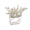 Amalfi Napkin Ring in White, Set of 4 in a Gift Box by Kim Seybert at Fig Linens and Home