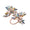 Butterflies Napkin Ring in Multi, Set of 4 in a Gift Box by Kim Seybert at Fig Linens and Home