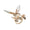 Flutter Napkin Ring in Champagne & Gold, Set of 4 in a Gift Box by Kim Seybert at Fig Linens and Home