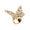 Papillon Napkin Ring in Gold & Crystal, Set of 4 in a Gift Box by Kim Seybert at Fig Linens and Home