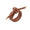 Kim Seybert Table - Rope Knot Brown Faux Leather Napkin Rings at Fig Linens and Home 1