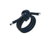 Kim Seybert Table - Rope Knot Navy Blue Faux Leather Napkin Rings at Fig Linens and Home 1