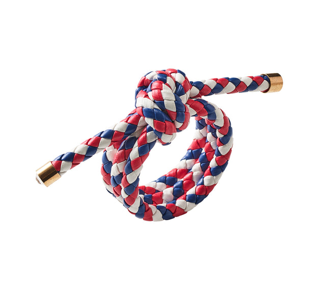 Rope Knot Napkin Ring in Red, White, Blue by Kim Seybert at Fig Linens and Home - View 1