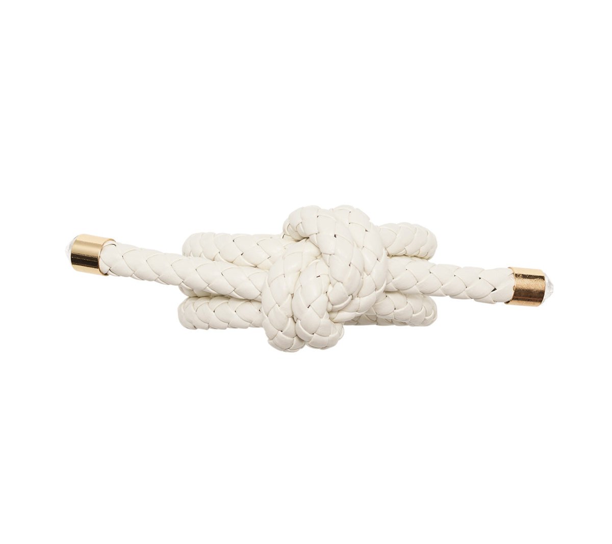 Kim Seybert Table - Rope Knot White Napkin Rings at Fig Linens and Home 5