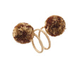 Kim Seybert Casbah Napkin Rings Set of 4 in Natural & Brown by Kim Seybert - Natural/Brown Set of 4 Napkin Rings - 2.1"L x 4"W x 2.8"H at FIG LINENS AND HOME - 2