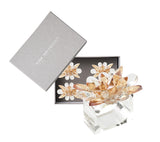 Spectra Napkin Ring in Champange & Crystal, Set of 4 in a Gift Box