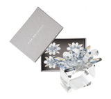 Spectra Napkin Ring in Glacier Blue, Set of 4 in a Gift Box