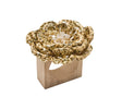 Pareo Natural/Gold Napkin Ring | Kim Seybert at Fig Linens and Home
