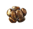 Bonton Napkin Ring in Brown & Gold, Set of 4 Kim Seybert at Fig Linens and Home 2