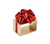 Holiday Bow Red/Gold Napkin Ring | Kim Seybert at Fig Linens and Home