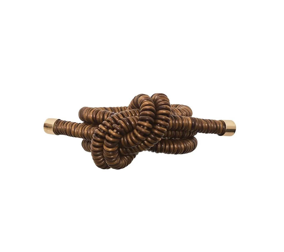 Coil Brown Napkin Ring Detail 6 | Kim Seybert at Fig Linens and Home