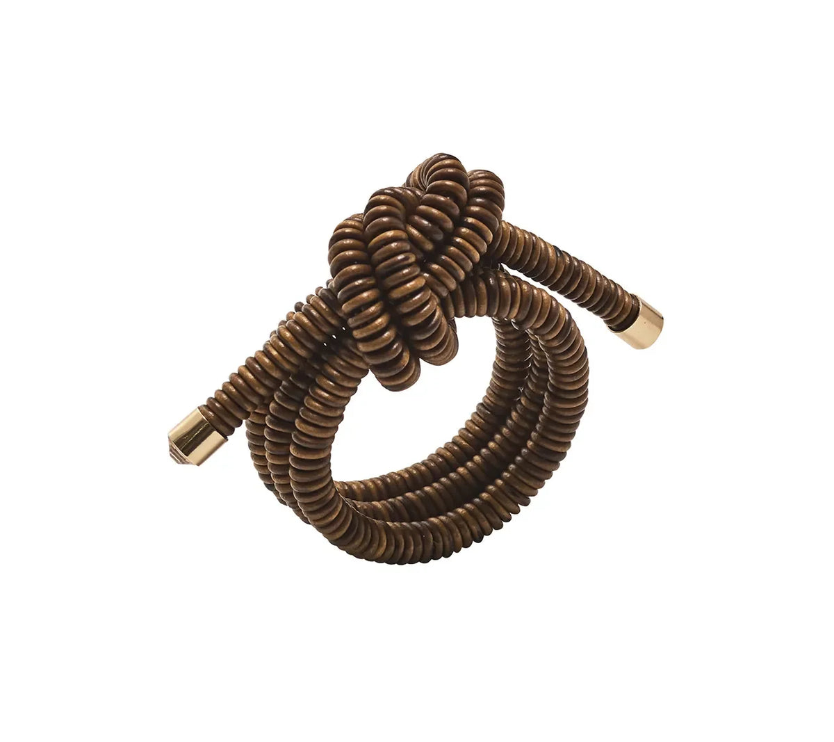 Coil Brown Napkin Ring | Kim Seybert at Fig Linens and Home