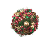 Tinsel Tree Red/Green/Gold Napkin Ring Detail 5 | Kim Seybert at Fig Linens and Home
