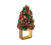 Tinsel Tree Red/Green/Gold Napkin Ring | Kim Seybert at Fig Linens and Home