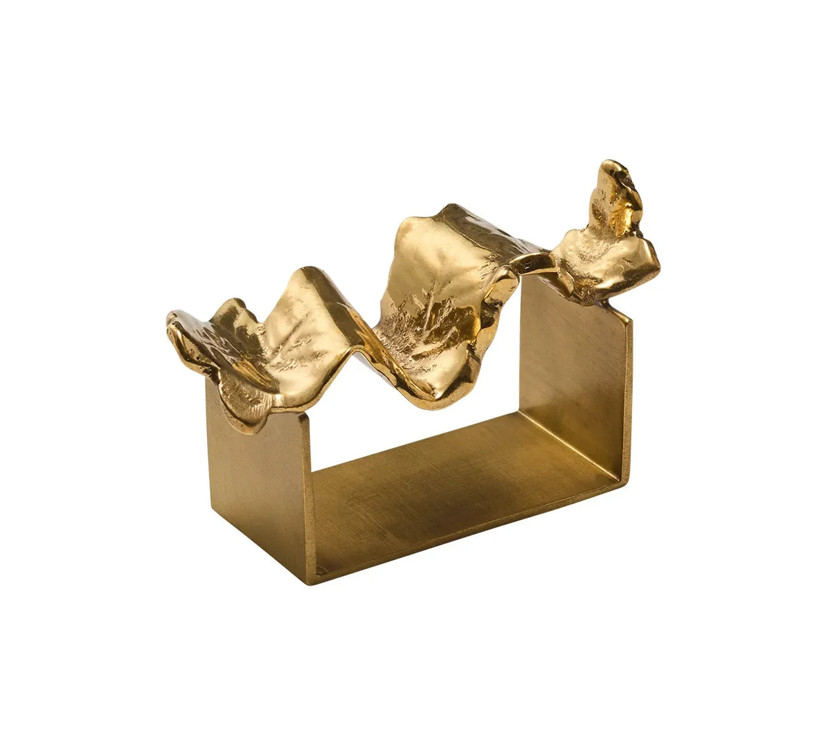 Wave Gold Napkin Ring | Kim Seybert at Fig Linens and Home