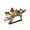 Magnolia Gold/Black Napkin Ring | Kim Seybert at Fig Linens and Home
