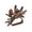 Acorn Brown/Gold Napkin Ring | Kim Seybert at Fig Linens and Home
