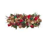Tinsel Bow Red/Green/Gold Napkin Ring Detail 4 | Kim Seybert at Fig Linens and Home