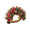Tinsel Bow Red/Green/Gold Napkin Ring | Kim Seybert at Fig Linens and Home