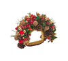 Tinsel Bow Red/Green/Gold Napkin Ring | Kim Seybert at Fig Linens and Home