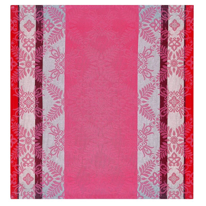 Cotton Cloth Napkin - Mumbai Fuchsia Pink Napkin - Le Jacquard Français at Fig Linens and Home