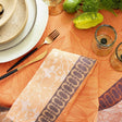 escapade tropicale orange napkin by le jacquard français