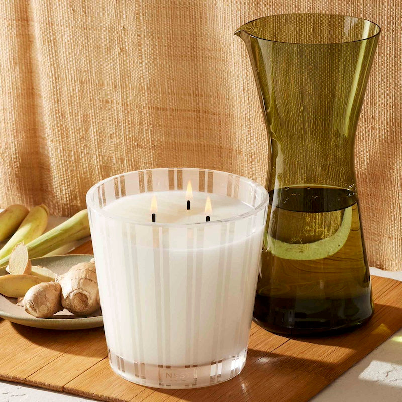 Lemongrass & Ginger 3-Wick Candle by Nest - Fig Linens and Home Candles