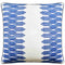 Nola Stripe Embroidery Navy - Throw Pillow by Ryan Studio