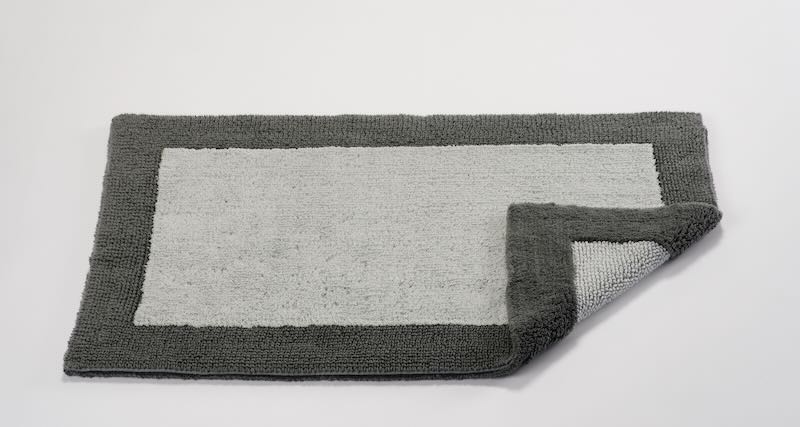Flat folded Origine 20x31 Gris 920 Bath Rug by Abyss at Fig Linens and Home