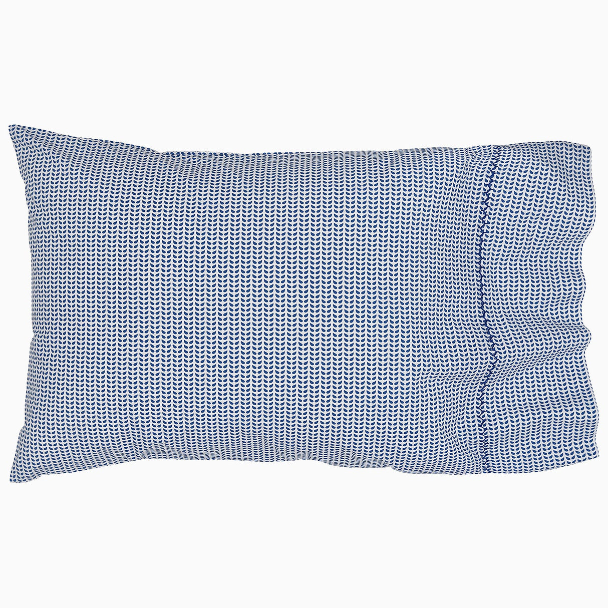Cinde Navy Organic Sheet Set by John Robshaw at Fig Linens and Home - 3