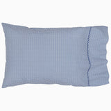 Cinde Navy Organic Sheet Set by John Robshaw at Fig Linens and Home - 3