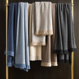 Matouk Throw Blankets in 100% Cashmere - Cleo Oversized Throws at Fig Linens and Home 1