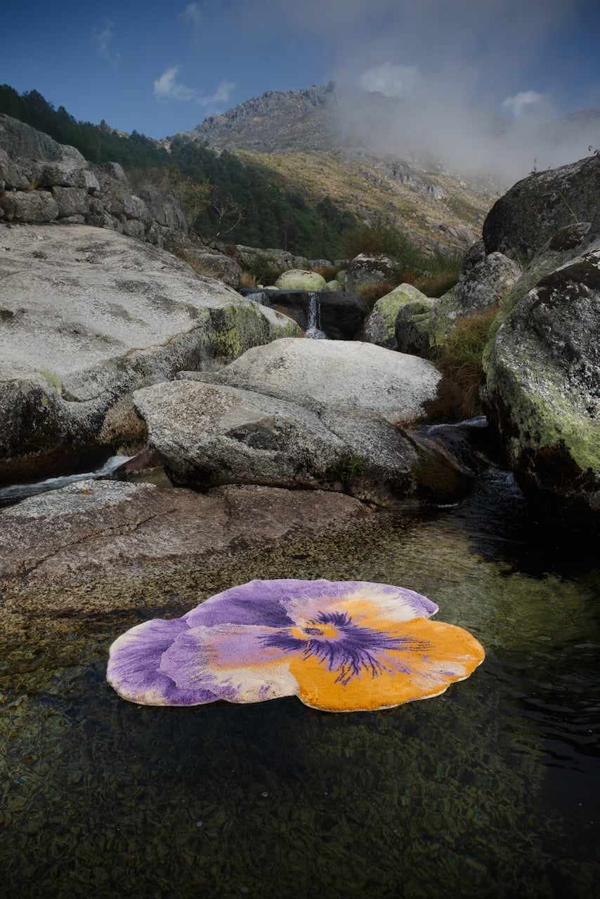 Pansy Bath Rug 35X39 Curcuma 870 by Abyss Habidecor at Fig Linens and Home - View 5