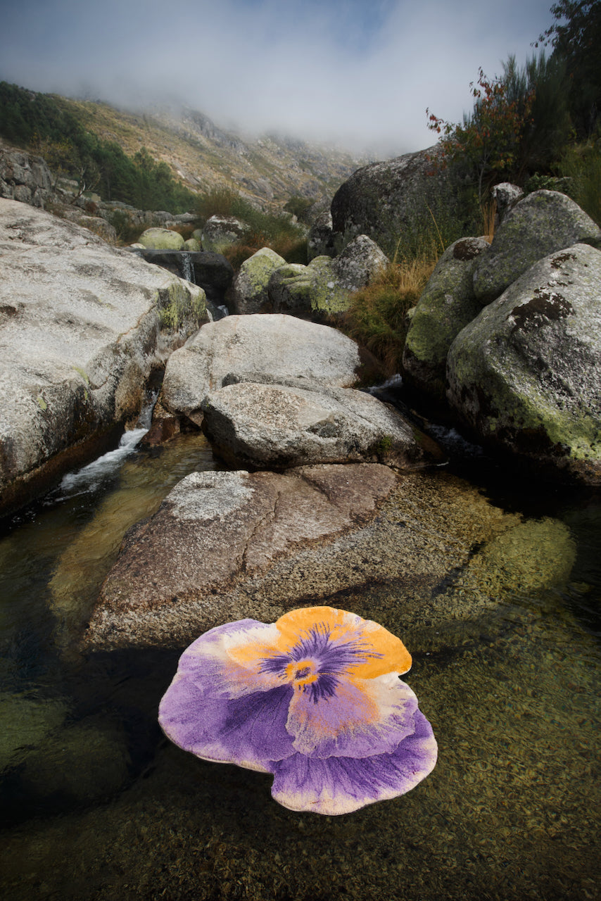 Pansy Bath Rug 35X39 Curcuma 870 by Abyss Habidecor at Fig Linens and Home - View 6