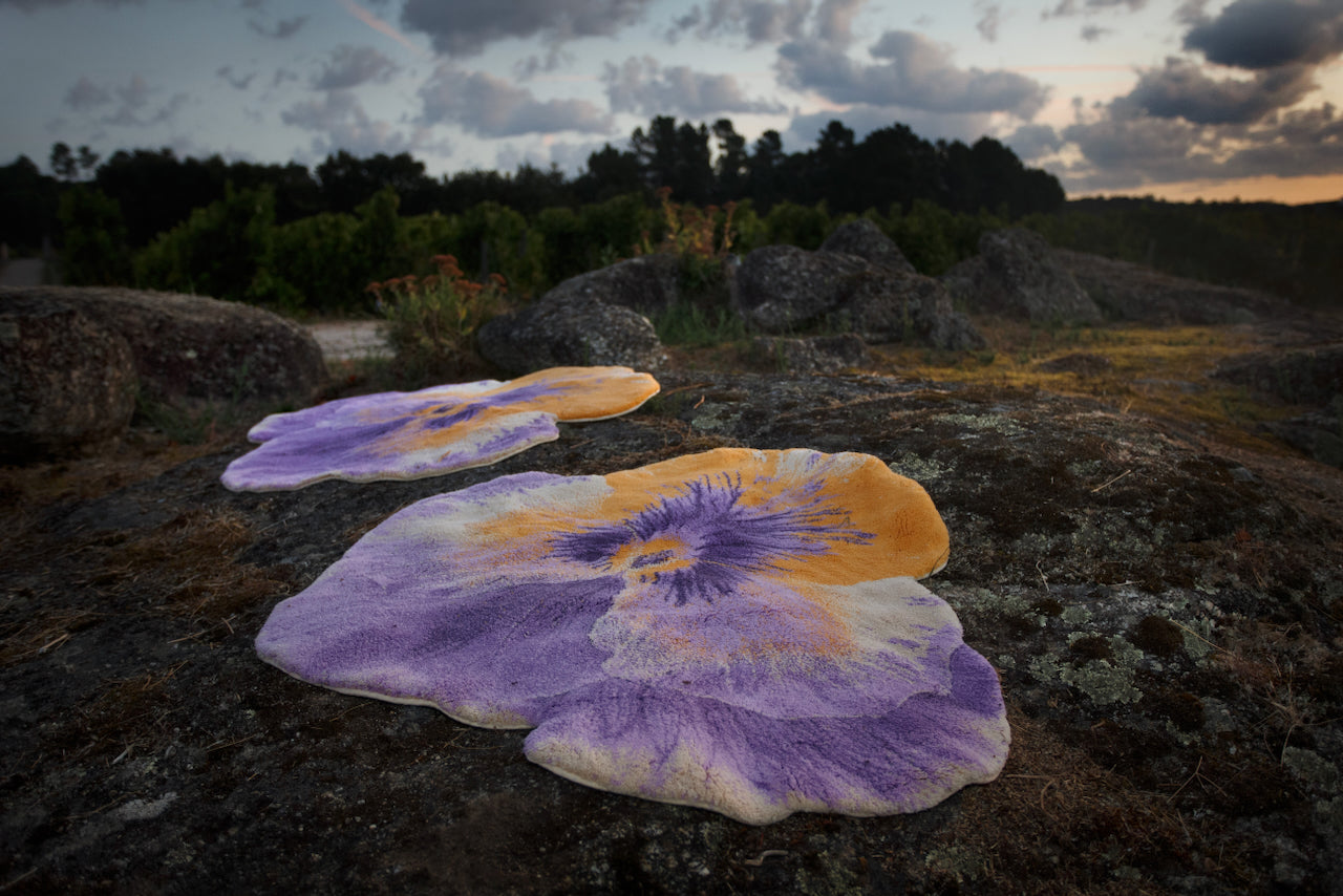 Pansy Bath Rug 35X39 Curcuma 870 by Abyss Habidecor at Fig Linens and Home - View 9