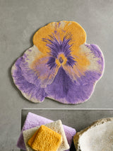 Pansy Bath Rug 35X39 Curcuma 870 by Abyss Habidecor at Fig Linens and Home - View 4