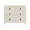 Dresser Front View - Pascal Antique White Dresser by Worlds Away at Fig Linens and Home