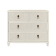 Dresser Front View - Pascal Antique White Dresser by Worlds Away at Fig Linens and Home