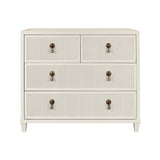 Dresser Front View - Pascal Antique White Dresser by Worlds Away at Fig Linens and Home