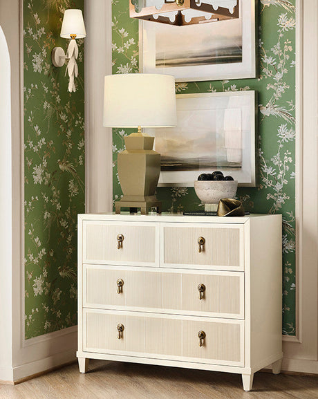 Pascal Antique White Dresser by Worlds Away at Fig Linens and Home - Lifestyle 1