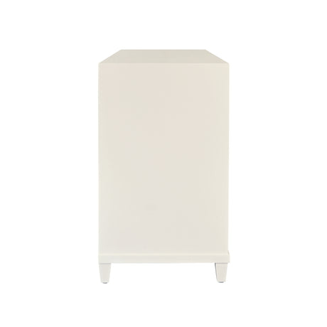Dresser Side View - Pascal Antique White Dresser by Worlds Away at Fig Linens and Home