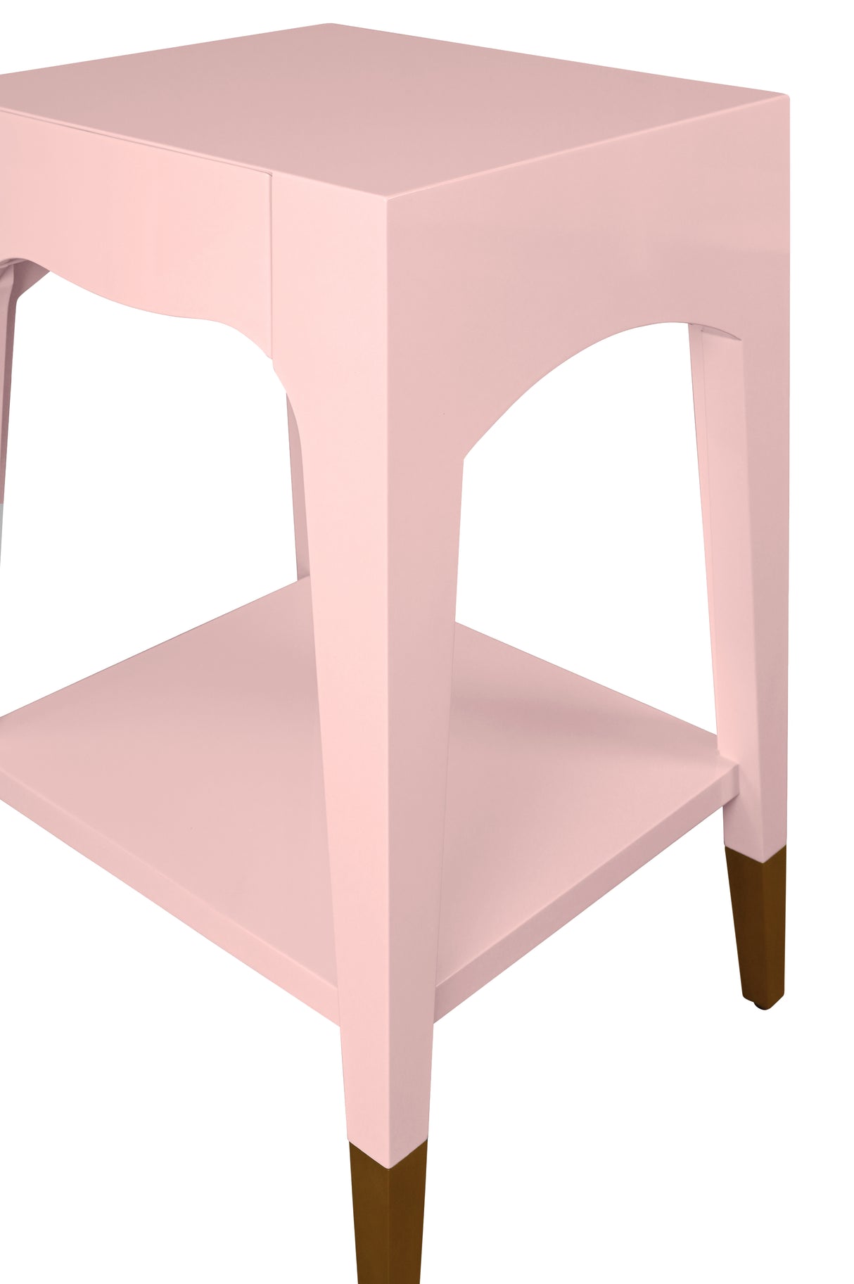 Patti Pink Side Table by Worlds Away | Petite End Table Detail View at Fig Linens and Home