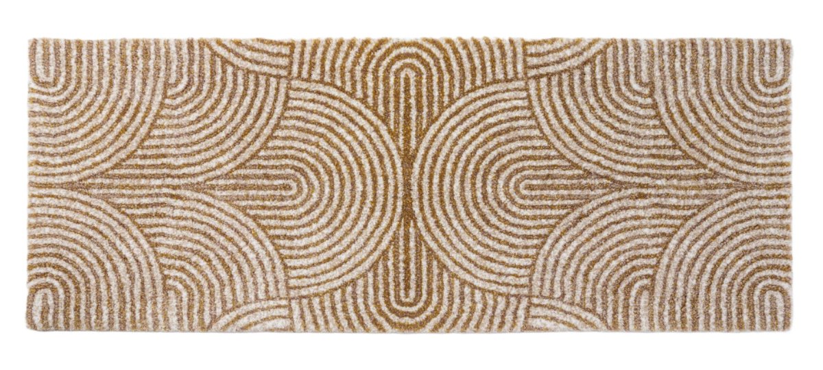 Petal Bath Rug in Linen 770 by Abyss Habidecor - Long Runner Bathroom Rug at Fig Linens and home 23" x 63"
