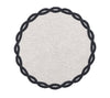 Infinity Placemat in White & Navy by Kim Seybert at Fig Linens and Home