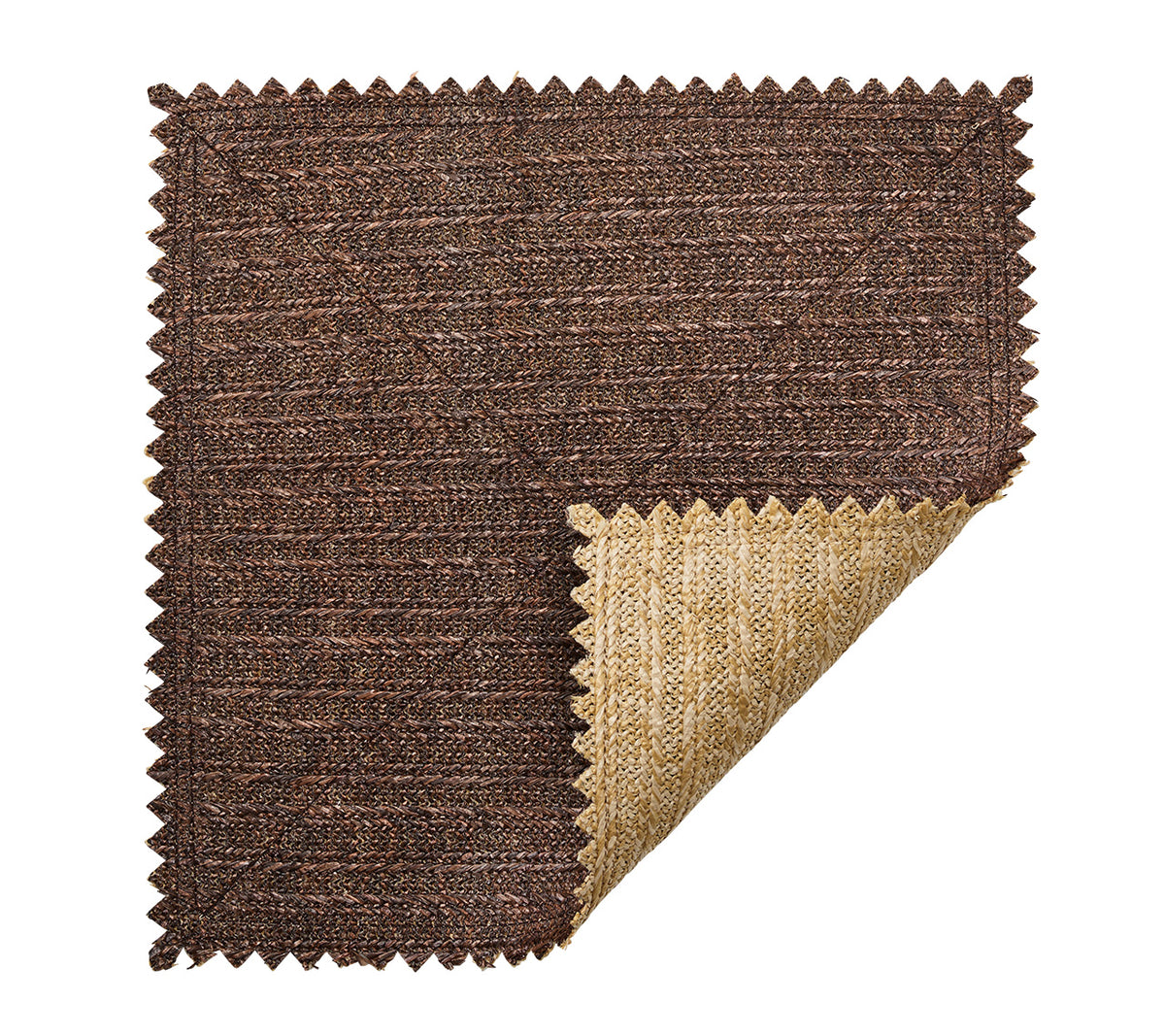 Vista Placemat in Natural Brown Kim Seybert Side 1 at Fig Linens and Home